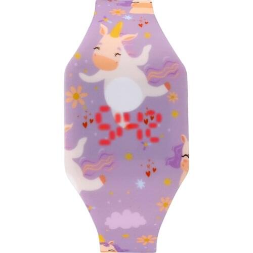 Digital Watch Cartoon Dolphin Alpaca Mermaid Unicorn Dinosaur Kitty Astronaut Halloween Christmas Gift