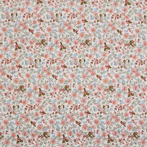 Floral fabric Retro style fabric Calico Printed cotton fabric for DIY Bag 1 order=50cm*140cm