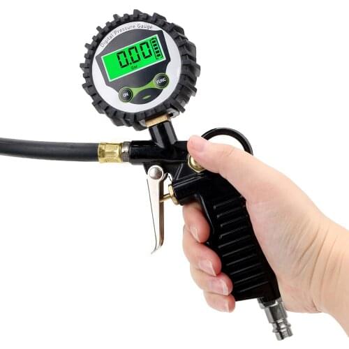 LEEPEE Car JP Tire Air Pressure Inflator Gauge Digital LCD Display LED Backlight Vehicle Tester Inflation Monitoring Manometer