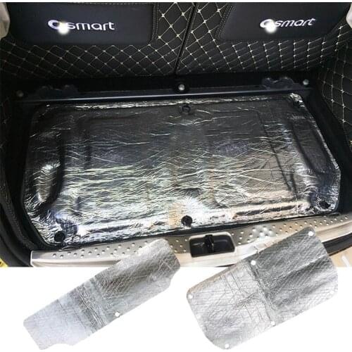 For Smart 451 453 fortwo forfour Car Sound Deadener Mat Noise Bonnet Insulation Deadening Hood Engine Firewall Heat Sticker