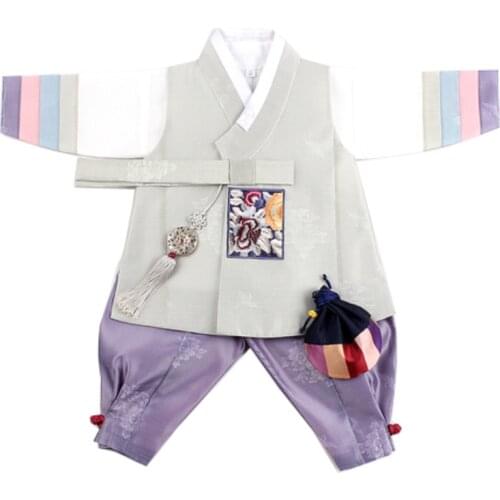 Ethnic Boy Hanbok Baby One-year-old Dress Suit Korean Traditional Ethnic Costume High-quality Customization