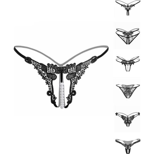Hot Sexy Femme String Guipure Lace Micro Adult Intimate Erotic Lingerie Open Crotch Dental Floss Panties And Thongs Underpants