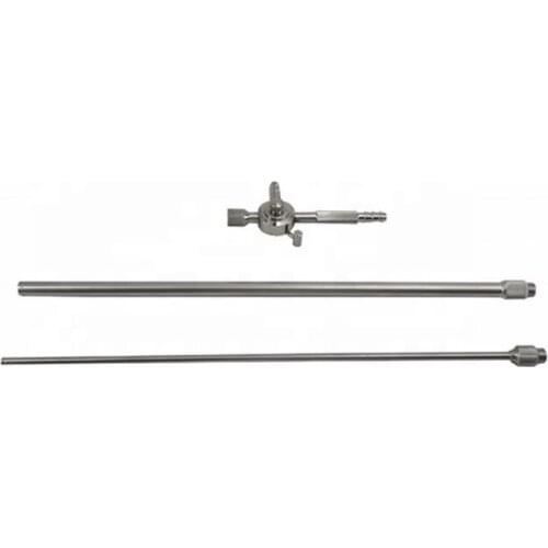 Reusable suction and irrigation set of push type,with two tubes,Laparoscopic Suction Irrigation Tube