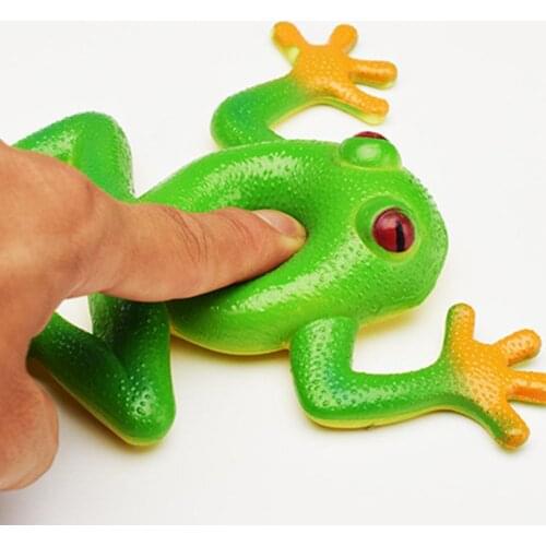 Simulation Frog Animal Soft Stretchy Model Spoof Stress Vent Squeeze Kids Toy