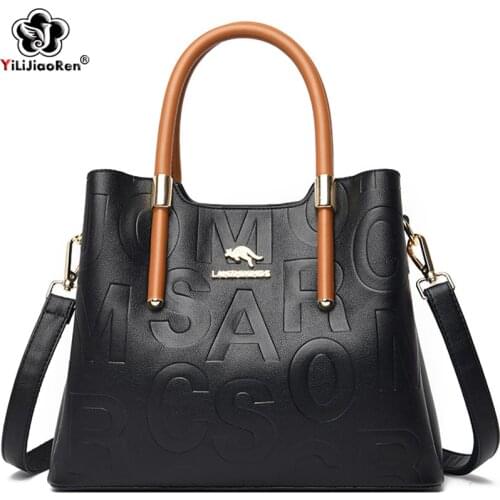 Fashion Ladies Hand Bags Luxury Designer Shoulder Bag Famous Brand Leather Top-Handle Handbag Women Large Capacity Tote Bag
