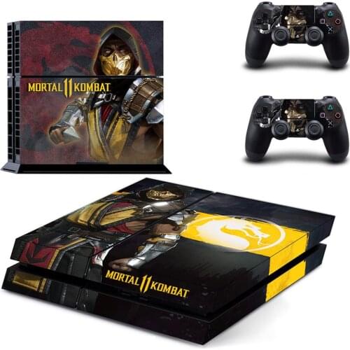 Mortal Kombat PS4 Stickers Play station 4 Skin PS 4 Sticker Decals Cover For PlayStation 4 PS4 Console & Controller Skins Vinyl