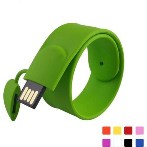 Wholesale Silicone Wristband Gift Disk Bracelet USB3.0 Flash Drive16g32g Fashion USB Flash Drive fast read and write accessories