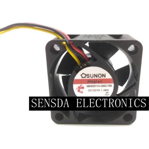 Original For Sunon MagLev MB40201VX-000C-F99 12V 1.38W 4CM Switch COOLING Fan