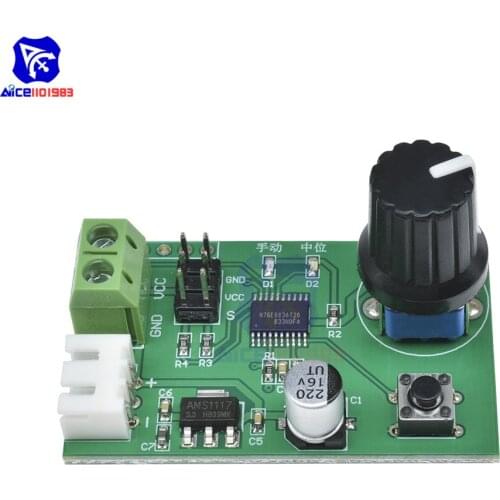 MG995 SG90 Dual Servos Rotary Knob Serial Port Control Board MG995 SG90 Steering Gear Debugging Module for Futaba Huisheng