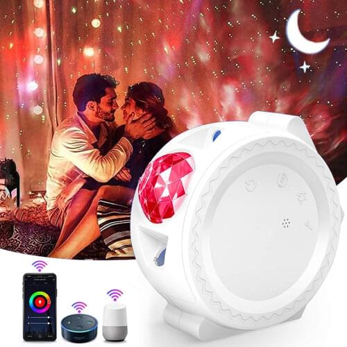 VIP Smart Starry Sky Projector Galaxy Projector 3in1 Night Light Ocean Voice Music Control LED Lamp For Kid Gift Smart Life