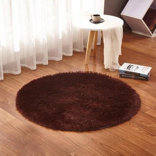 Fluffy Round Rug Carpets for Living Room Decor Faux Fur Rugs Kids Room Long Plush Rugs for Bedroom Shaggy Area Rug Modern Mats