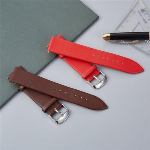 Ultra-thin Genuine Leather Watchband 16mm 18mm 20mm 22mm Soft Watch Bracelet Straps for DW Minimalist Wrist Strap