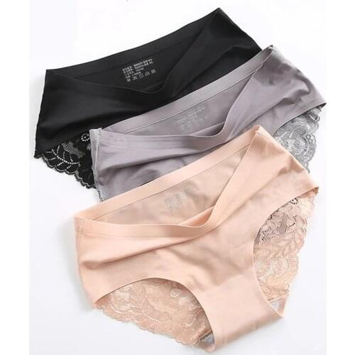 3pcs/lot Sexy Women Underwear Breathable High Quality Women Panties Seamless Underwear Solid Lingerie Underpants Women M-XL