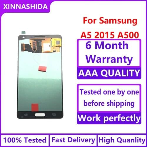 Super AMOLED LCD for SAMSUNG Galaxy A5 2015 A500FU A500 A500F A500M Display Touch Screen Replacement Digitizer