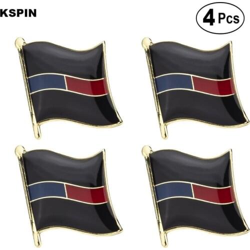 Thin Blue Red Line 2 Brooches Lapel Pin Flag badge Brooch Pins Badges 4pcs