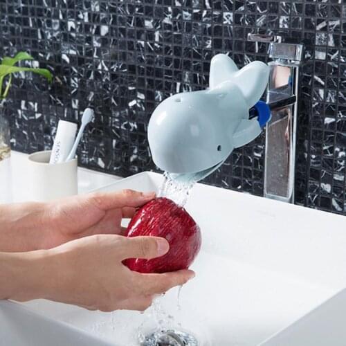1 Pcs Cartoon Whale Kids Hand Washing Extender Toddler Faucet Baby Children Washing Hands Bathroom Bath Toys