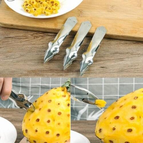 1PC Stainless Steel Pineapple Peeler Cutter Corer Clip Salad Fruit Tools Fruit Cutter Corer Slicer Kitchen Tools
