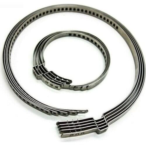 10Pcs Crimp Clamp Kit Adjustable Boot Large&Small Parts Stainless Steel Universal