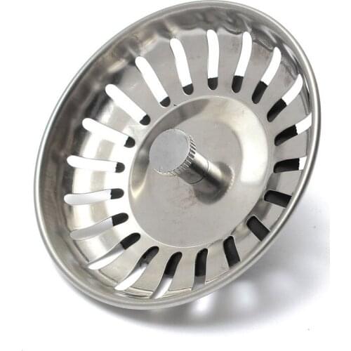 10Pcs Stainless Steel Replacement Strainer 79mm Kitchen Water Basin Sink Drainer Strainer Leach Basket Waste Plug Stopper Filter