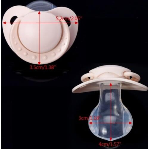 2018 Custom Big Size Food Grade Silicone Adult Pacifier Funny Parent-child Toys