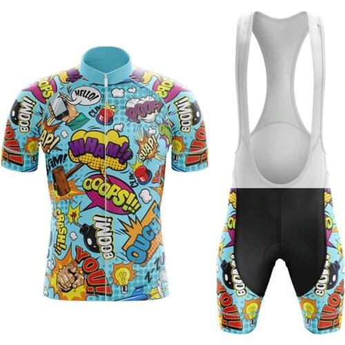 2020 Explosive Comics Mens Jersey Quick-drying Cycling Cover Short Sleeve Cycling Jersey Road Cycling Jersey Cycling Jersey