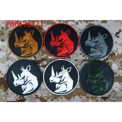 3D PVC patch DEVGRU SealTeam Rhinoceros Military Tactical Morale Rubber patch