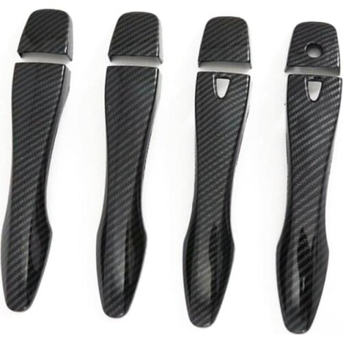 4 Set Carbon Fiber Style Side Door Handle Cover Trim Fit For Nissan Altima Sedan 4-Door 2013 2014 2015 2016 2017