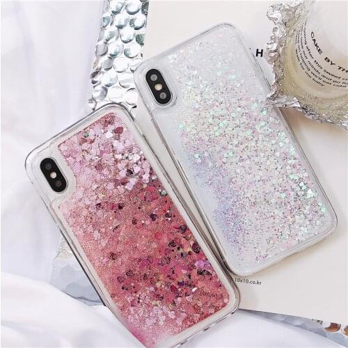 Glitter Quicksand Clear Phone Case For iPhone 11 12 Pro Max 12 Mini XS MAX XR X 8 7 6s 6 Plus SE 2020 Soft Silicone Cover Case