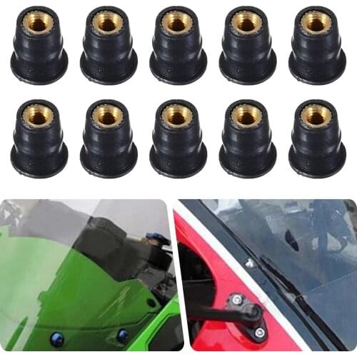 10 Pcs High Quality M5x16mm Motorcycle Windscreen Windshield Bolts Screws Nut Fastener For Honda Suzuki Yamaha Kawasaki