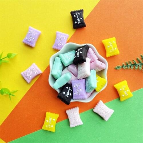 50pcs Mini Candy Shape Silicone Teething Beads DIY Baby Pacifier Teething Making Necklace Sensory Toy Food Grade Beads