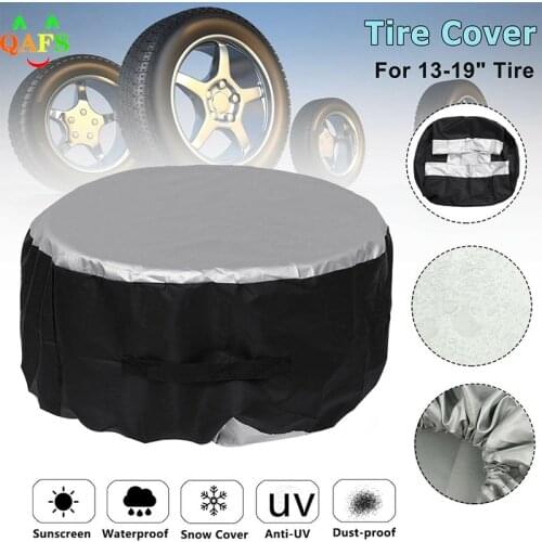 1PCS 13-19inch Tire Cover Case Car Spare Tire Cover Storage Bags Carry Tote Polyester Tire For Cars Wheel Protection Covers