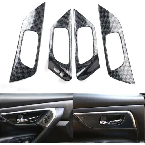 For Nissan Altima 2013 2014 2015 2016 2017 2018 LHD Car Interior Door Handle Cover Car Trim Styling ABS Car Accessories 4pcs/set