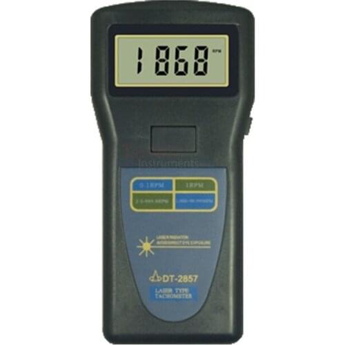 DT-2857 Photo / Contact Tachometer Laser Contact Linear Velocity Tester Speed Meter 2.5 ~ 99,9999 r/min