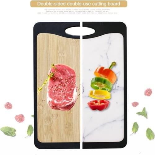 Double-sided New Plastic Chopping Board Non-slip Cutting Board Anti Bacterium Hang Hole Food Slice Cut Chopping Kitchen Tools-30