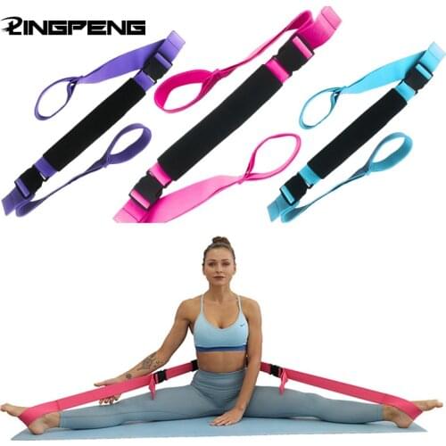 Yoga Stretching Leg Strap Yoga Tension Band Training Splits Stretch Cross Fork Dance Gymnastic Elastic Band Equipment for Home
