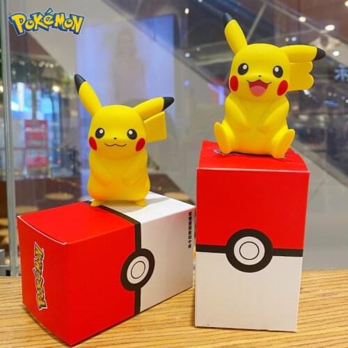 Anime Pokemon Figurines Genuine PVC Pikachu Dolls Model Toy Decoration Children Chirstmas Gift