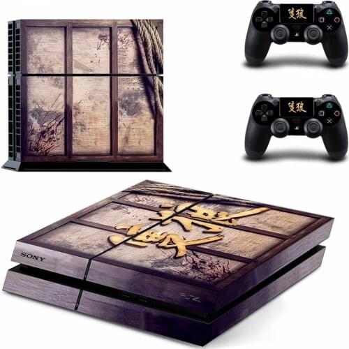Sekiro PS4 Stickers Play station 4 Skin PS 4 Sticker Decal Cover For PlayStation 4 PS4 Console & Controller Skins Vinyl