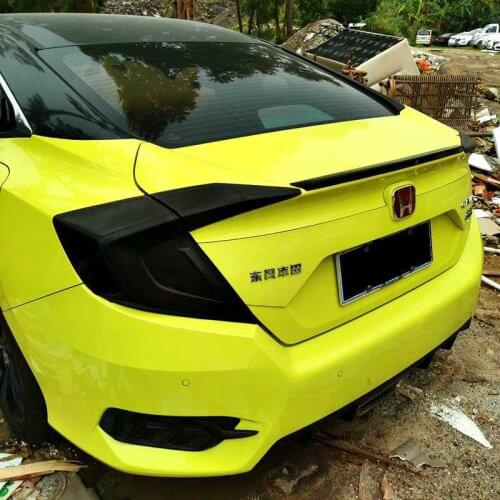 Suitable For - 21 Generation Tail, New Civic High Configuration, Original Small Pressure Wing, Carbon Fiber Pattern