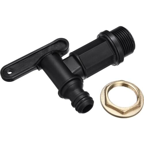 Durable 3/4" Thread Plastic IBC Tank Tap Adapter For IBC Tons of Barrels Water Tanks Container Outlet Ball Valve Connector