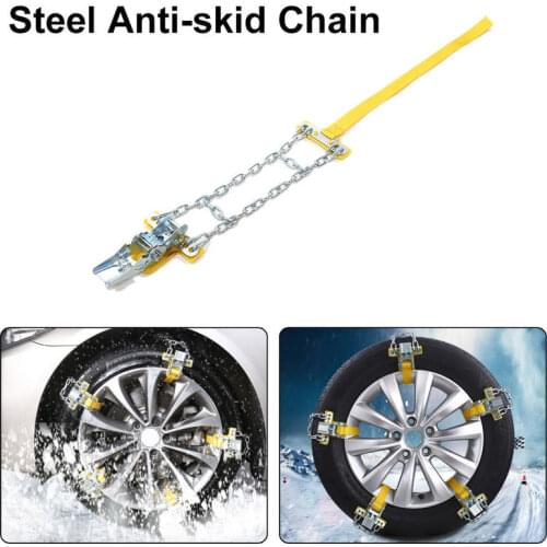 Car Tire Wheel Snow Chains Anti-Slip Belt For Car SUV Autocross Outdoor Offroad Snow Road Car Accessories 1pc