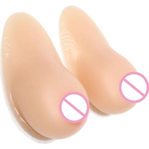 Realistic Self-adhesive Silicone Breast Forms with Natural Nipples Prosthesis Mastectomy Bra Inserts for Crossdresser Ajusen