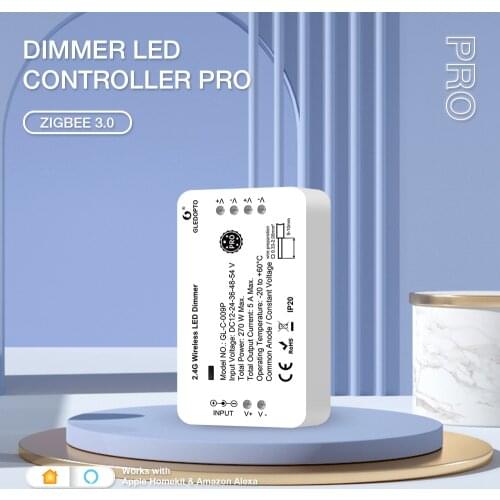 Gledopto Zigbee 3.0 Smart LED Dimmer Controller Compatible With Terncy Apple Homekit Amazon Alexa Google Home Siri Voice Control