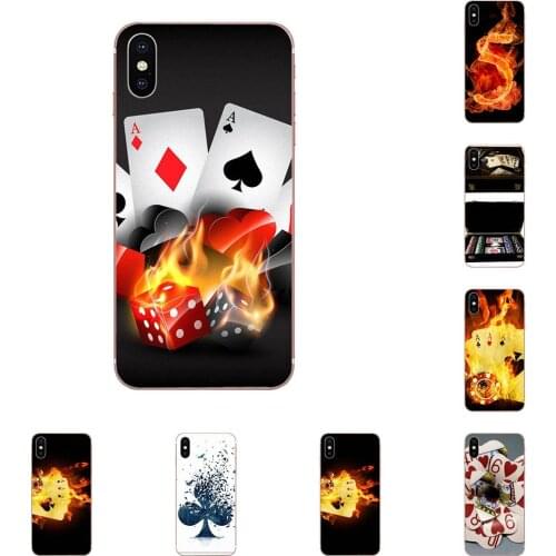 Silicone Phone Cover Bag Poker Card Burning For HTC U11 Life Capa U11 Plus U 11 U12 Life