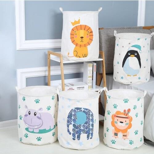 Cloth Art Foldable Laundry Basket Toy Storage Bucket College Dorm Laundry Hamper Home Storage Dirty Clothes Basket Accessories