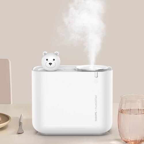 ELOOLE 3L Large Capacity Portable USB Humidifier Cute Diffuser Air Humidifier Aroma Essential Oil Diffuser For Home Car Bedroom