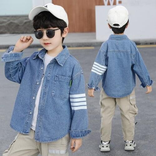 In Stock Spring Autumn Boy Coat Overcoat Top Kids Costume Teenage Gift Children Clothes High Quality Plus Size