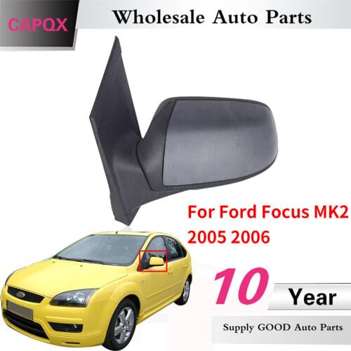 CAPQX High Quanlity Outer rear view rearview mirror assembly For Ford Focus MK2 2005 2006 base color
