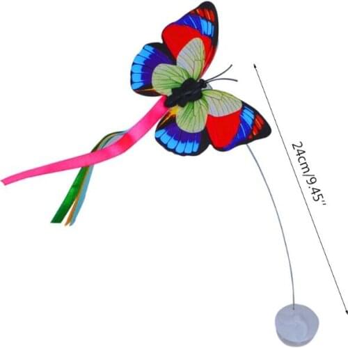 Funny Cat Toy Butterfly Kitten Electric Flutter Rotating Butterfly Refills Cat Teaser Toy Replacement Part