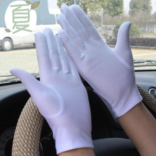Woman Gloves For Summer Sunscreen Driving Gloves Female Thin Cotton Sweet Solid Color Non-Slip Touchscreen Breathable