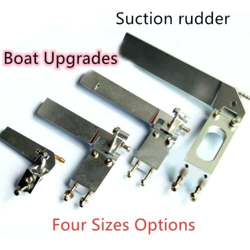 1PC Gasoline Water Absorbing Rudder 52mm/75mm/95mm/130mm Steering Rudder with Suction Device for RC Jet Boats Spare Parts